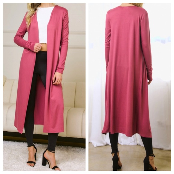 Fabulous Long Duster Open Cardigan - Picture 3 of 6